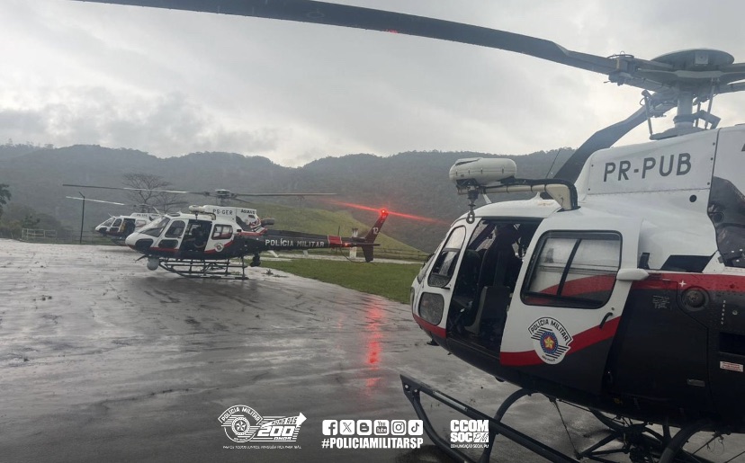 Clima dificulta acesso aos corpos das vítimas do helicóptero encontrado em Paraibuna (SP)